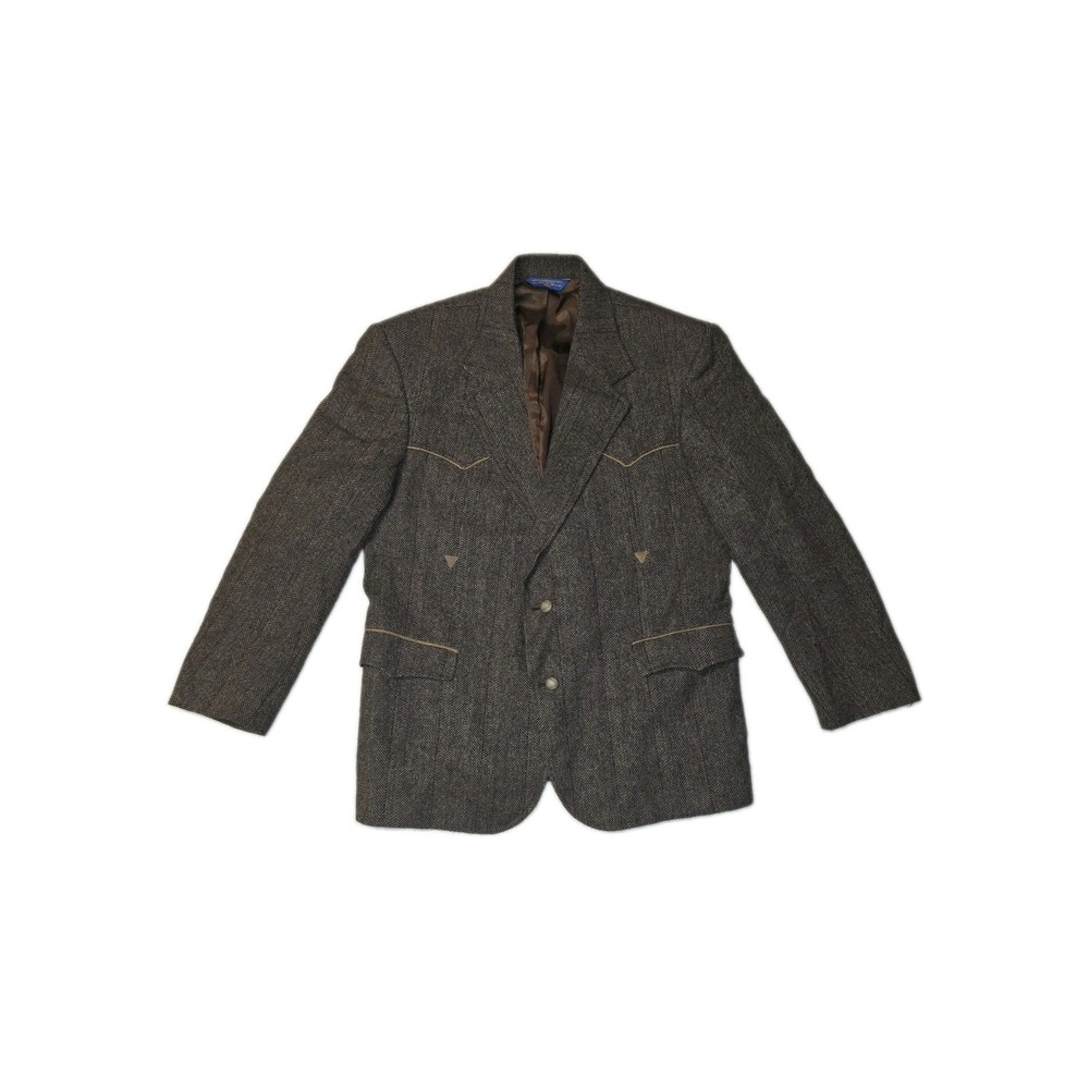 Pendleton Vintage 100% Virgin Wool Brown Size 44 Western Style Blazer